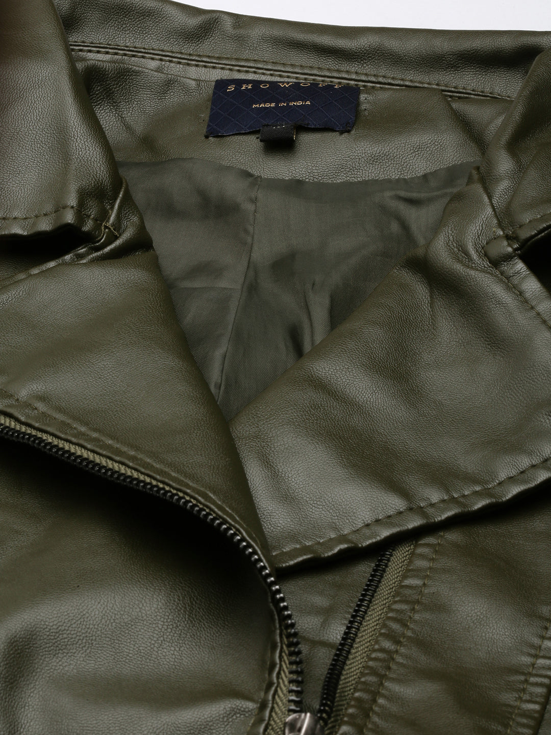 Women's Olive Biker Jacket