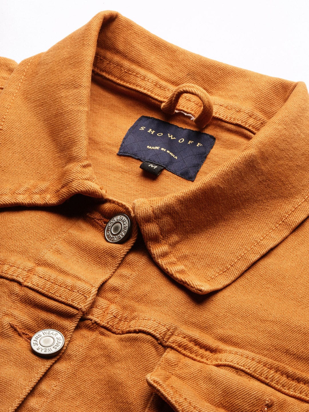 Women's Rust Windcheater Crop Denim Jacket