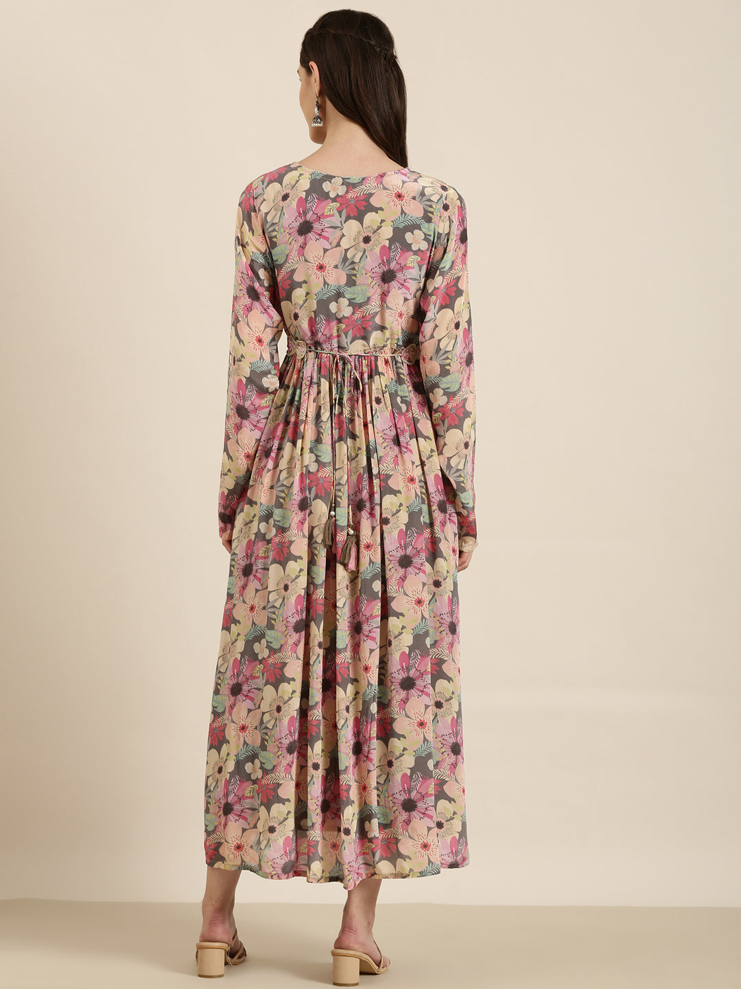 Women's Printed Empire Multi Dress
