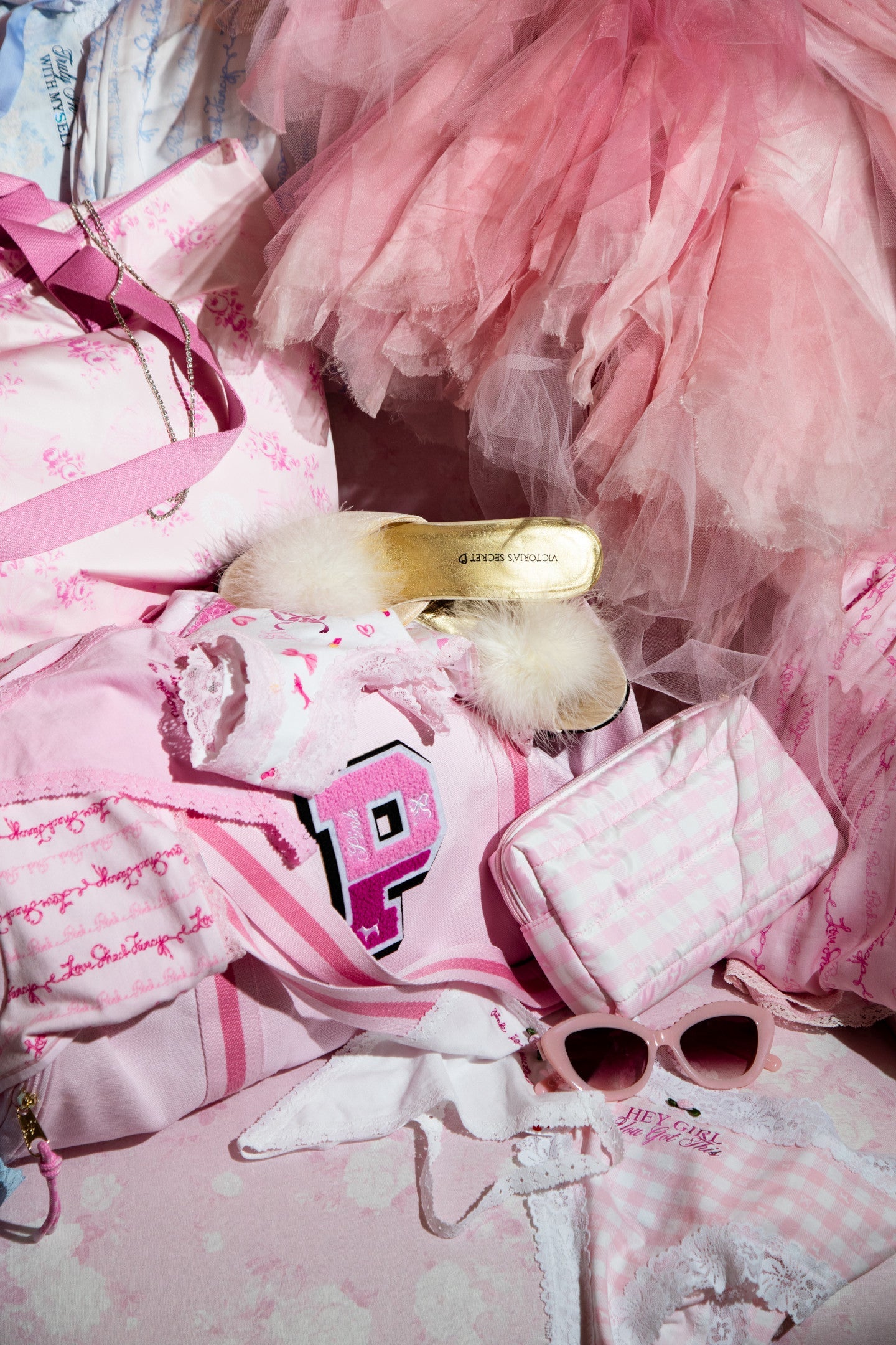 PINK x LoveShackFancy Makeup Bag