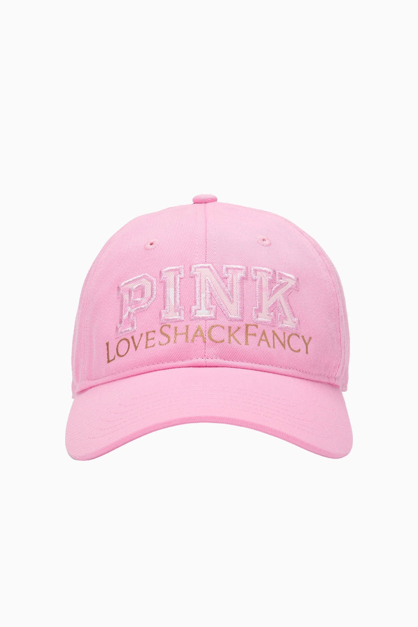 PINK x LoveShackFancy Pink Baseball Hat