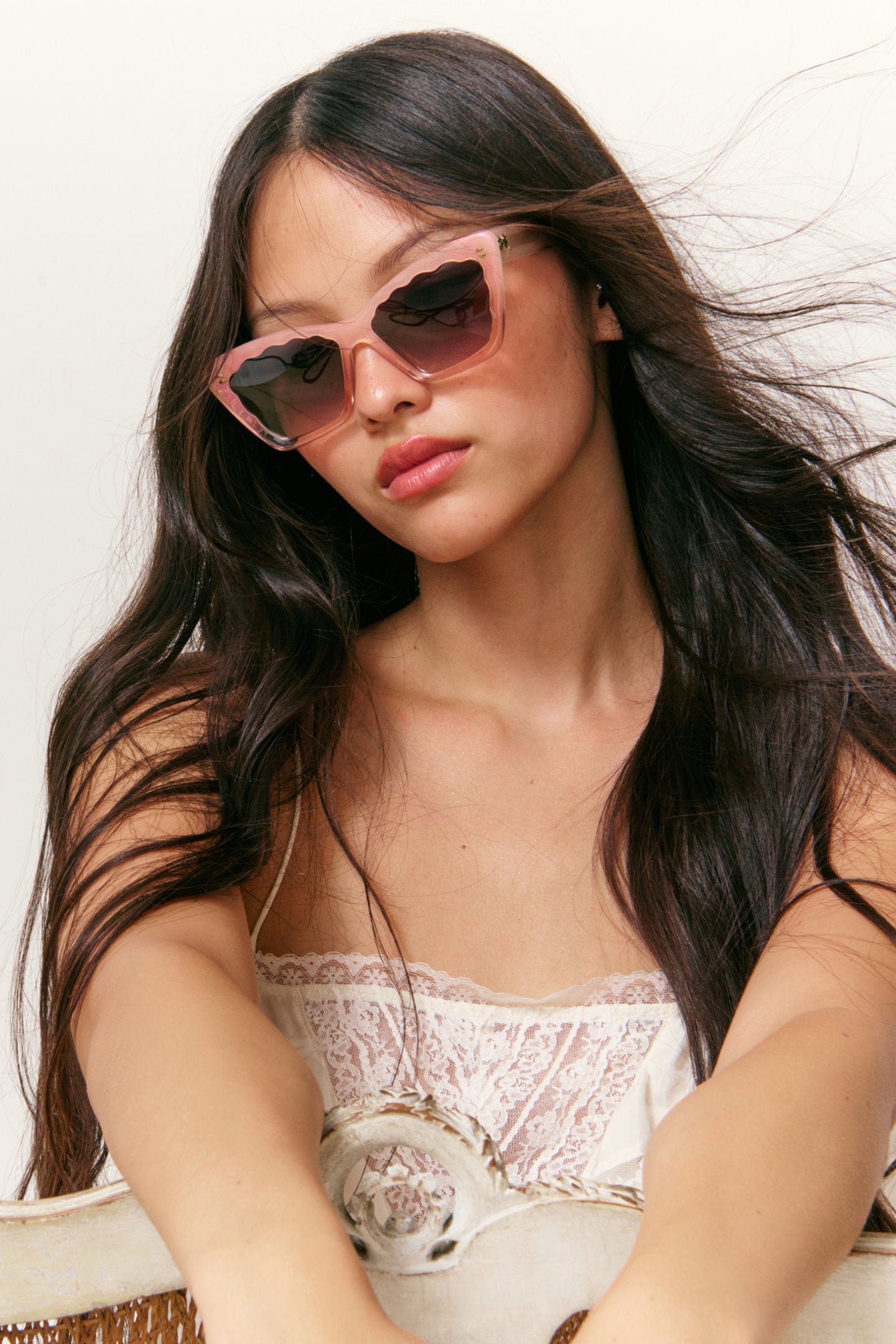 LoveShackFancy x KREWE Brigitte Sunglasses