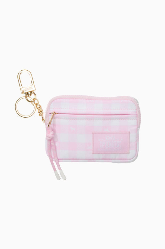 PINK x LoveShackFancy Zip Cardcase - ICON GINGHAM