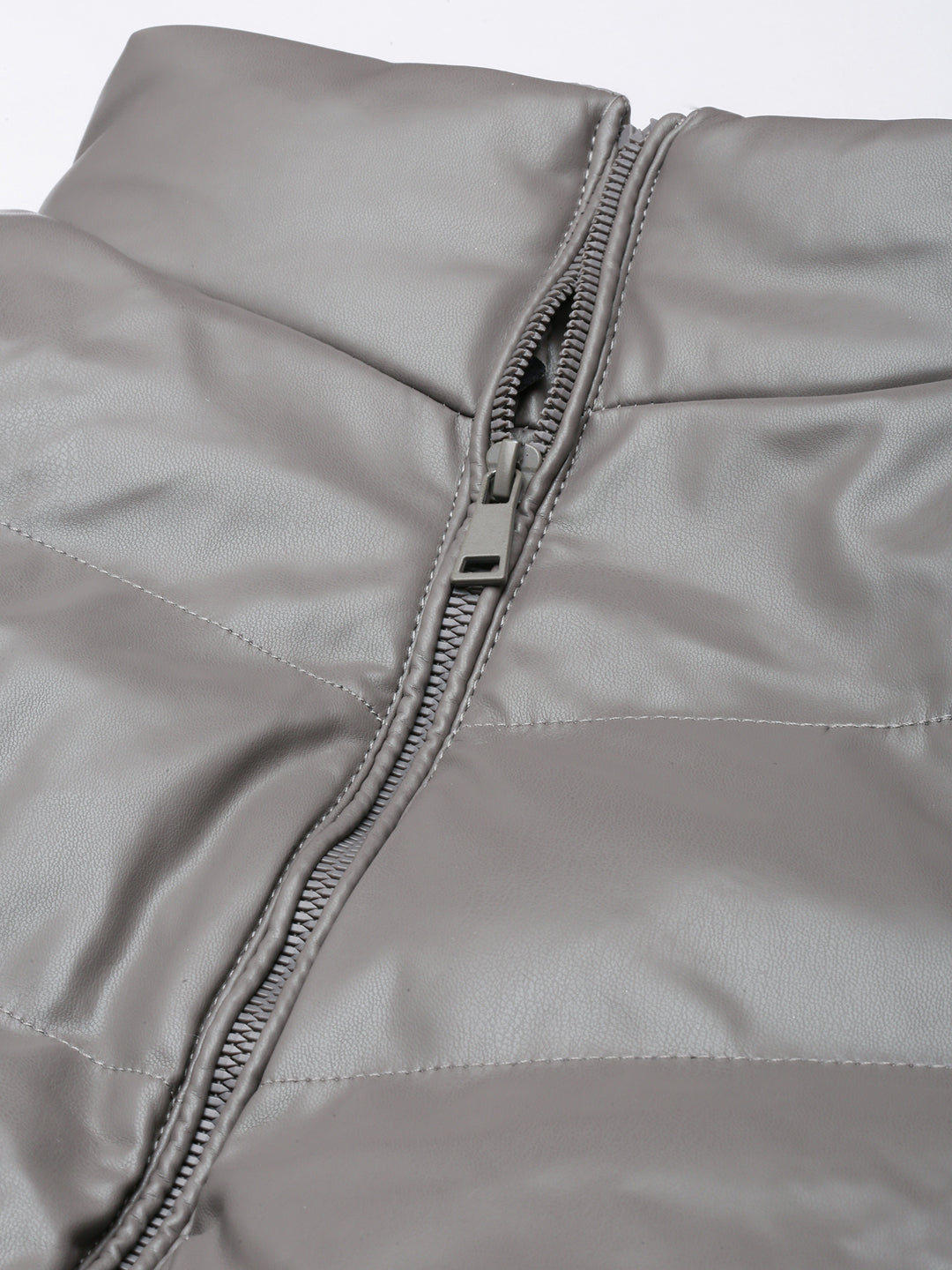 Women's Grey Windcheater Puffer Jacket