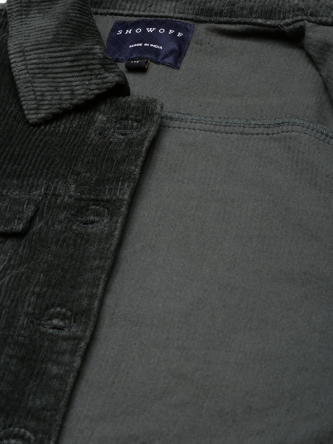 Women's Olive Corduroy Tailored Jacket