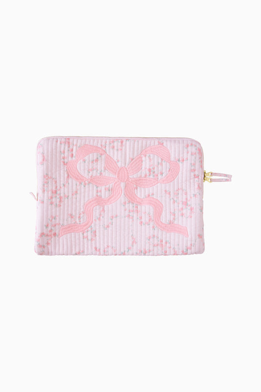 Quilted Bow Laptop Case