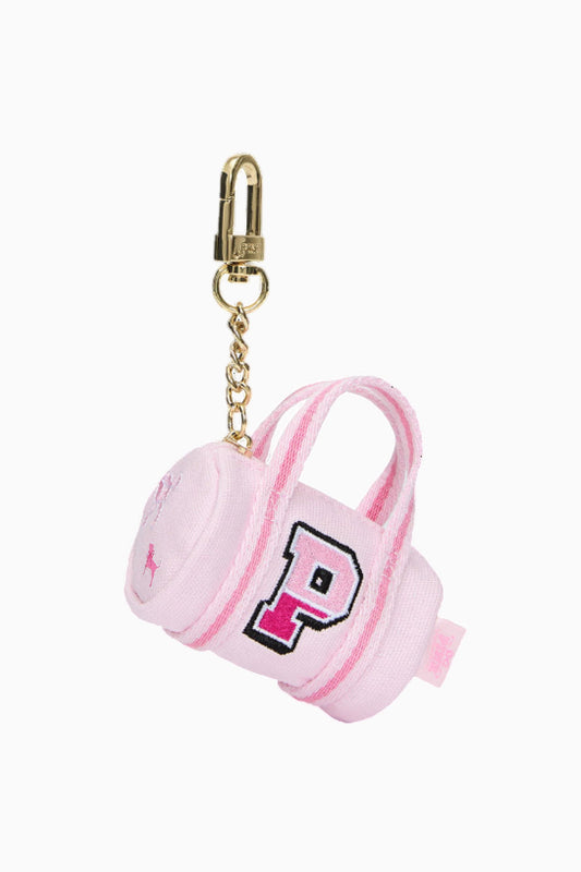 PINK x LoveShackFancy Pink Tulip Mini Duffle Keychain Charm
