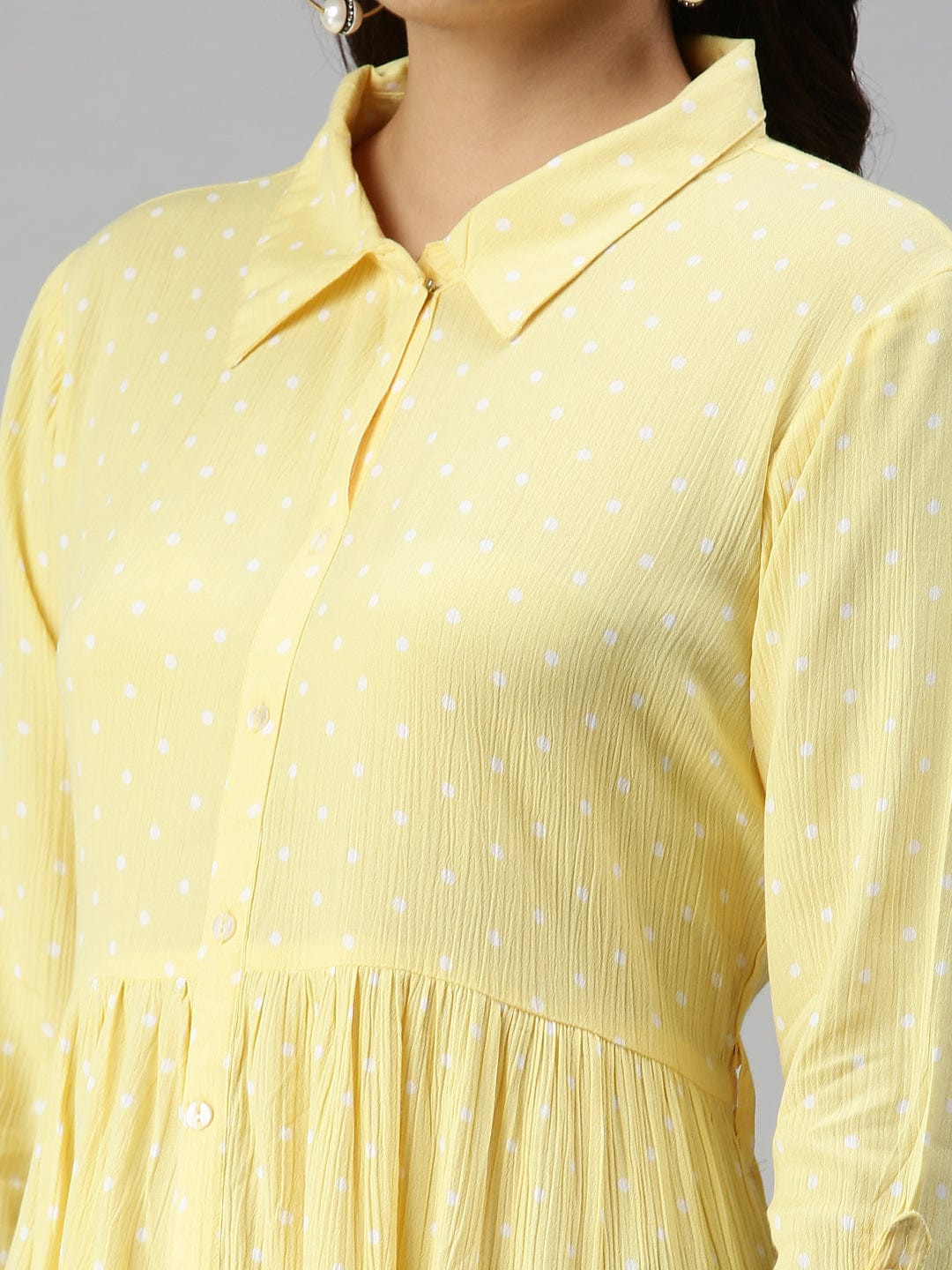 Women's Yellow Shirt Dress
