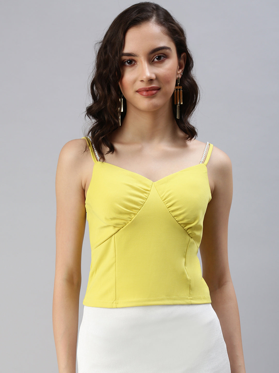 Women's Lime Green Crop Top