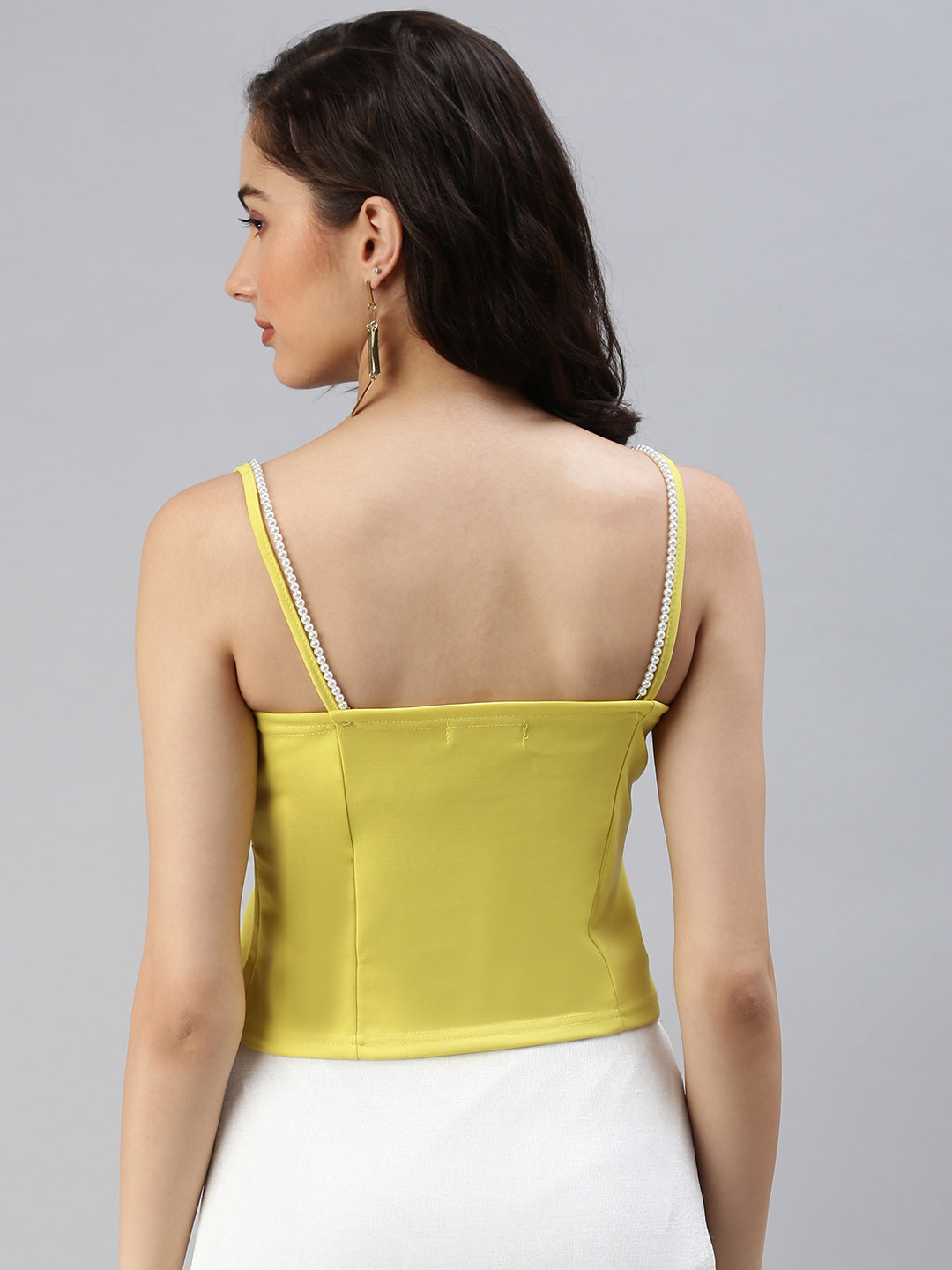 Women's Lime Green Crop Top